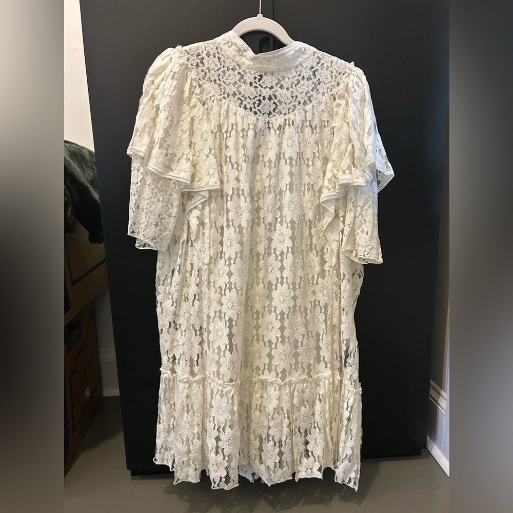 Isabel Marant Etoile Venus Ruffled Mini Dress Size 12/Size 42